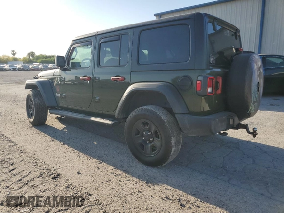 2021 Jeep Wrangler Unlimited Willys with VIN 1C4HJXDN9MW523180, listed as a Copart auction lot 52513505 with 106,130 mi miles and Salvage title. Bid and sale history available at DreamBid. Image 2.