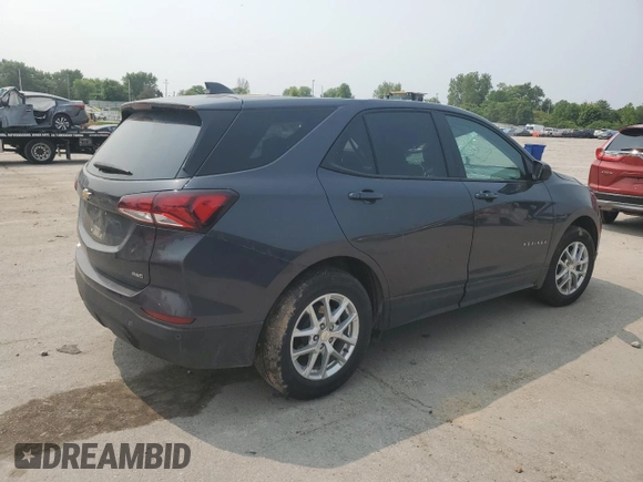 2022 Chevrolet Equinox LS with VIN 3GNAXSEV9NS163074, listed as a Copart auction lot 59189665 with 65,406 mi miles and Salvage title. Bid and sale history available at DreamBid. Image 3.