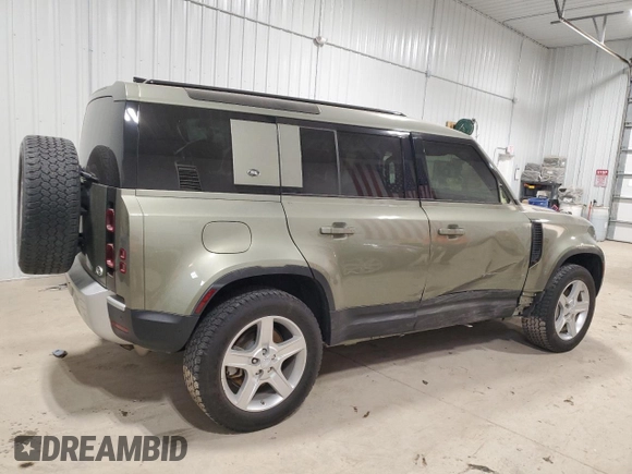 2020 Land Rover Defender SE with VIN SALEP7EU1L2020684, listed as a Copart auction lot 82365924 with 35,457 mi miles and Salvage title. Bid and sale history available at DreamBid. Image 3.