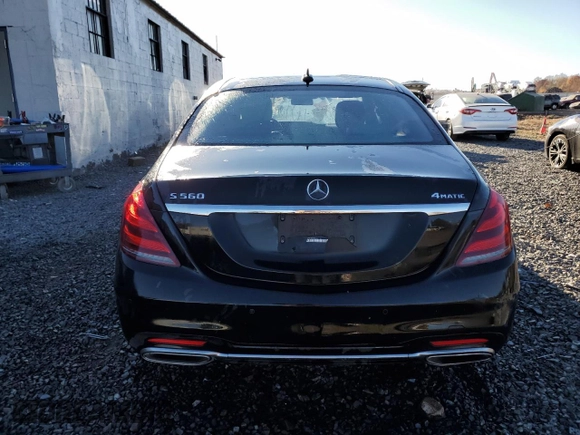 2019 Mercedes-Benz S 560 with VIN WDDUG8GB9KA423150, listed as a Copart auction lot 77655104 with 55,299 mi miles and Salvage Title. Bid and sale history available at DreamBid. Image 6.