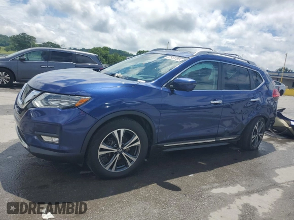 2017 Nissan Rogue SL with VIN 5N1AT2MV5HC730196, listed as a Copart auction lot 58900045 with 88,887 mi miles and Salvage title. Bid and sale history available at DreamBid. Image 1.