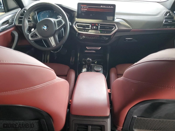 2022 BMW X3 sDrive30i with VIN 5UX43DP09N9L19260, listed as a Copart auction lot 52970235 with 31,626 mi miles and Salvage Title. Bid and sale history available at carsss.com. Image 8.