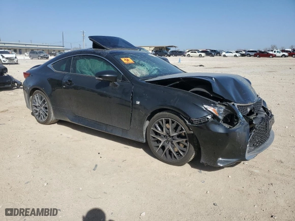 2017 Lexus RC with VIN JTHHE5BC3H5014870, listed as a Copart auction lot 47930895 with 50,454 mi miles and Salvage Title. Bid and sale history available at carsss.com. Image 4.