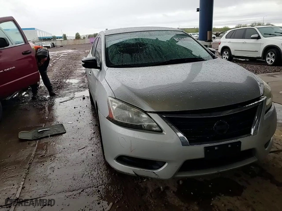 2014 Nissan Sentra S with VIN 3N1AB7AP7EL678745, listed as a Copart auction lot 47951755 with 190,706 mi miles and Salvage Title. Bid and sale history available at carsss.com. Image 10.