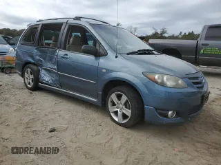 2004 Mazda MPV ES z VIN JM3LW28J540513701, wystawiony jako Copart lot #43155275 z przebiegiem Nie podano mil oraz Szkoda całkowita • Salvage title. Historia ofert i sprzedaży dostępna na DreamBid. Obrazek 4.