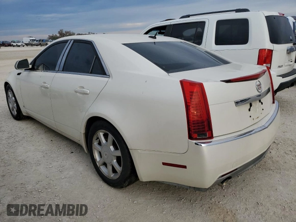 2008 Cadillac CTS RWD w/1SA with VIN 1G6DM577080100555, listed as a Copart auction lot 74930404 with 0 mi miles and Salvage Title. Bid and sale history available at carsss.com. Image 2.
