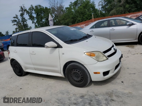 2006 Scion xA with VIN JTKKT624060157760, listed as a Copart auction lot 53782385 with 185,386 mi miles and Salvage Title. Bid and sale history available at carsss.com. Image 4.