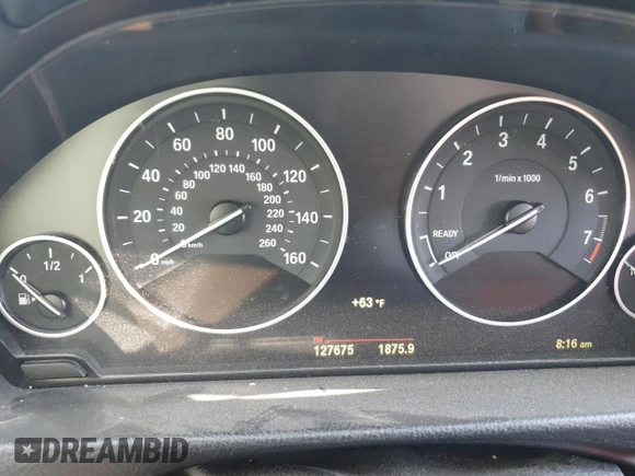 2015 BMW 3 Series 328i with VIN WBA3A5G52FNS84958, listed as a Copart auction lot 48781665 with 127,675 mi miles and Salvage Title. Bid and sale history available at carsss.com. Image 9.