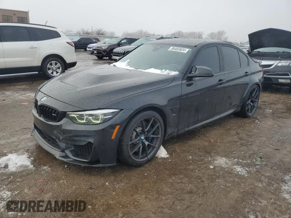 2018 BMW M3 with VIN WBS8M9C50J5K99733, listed as a Copart auction lot 38483924 with 40,210 mi miles. Bid and sale history available at carsss.com. Image 1.