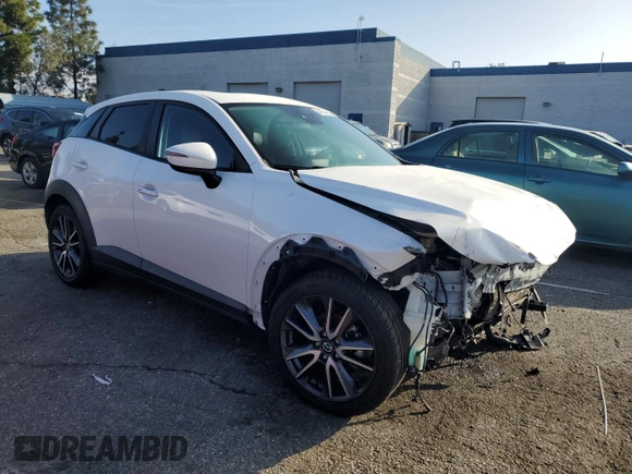 2018 Mazda CX-3 Touring with VIN JM1DKDC77J0318422, listed as a Copart auction lot 44514825 with 54,846 mi miles and Salvage Title. Bid and sale history available at carsss.com. Image 4.