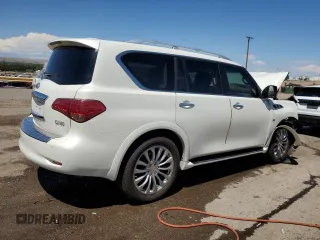 2016 Infiniti QX80 with VIN JN8AZ2NE6G9125444, listed as a Copart auction lot 68995944 with 75,093 mi miles and Salvage Title. Bid and sale history available at carsss.com. Image 3.