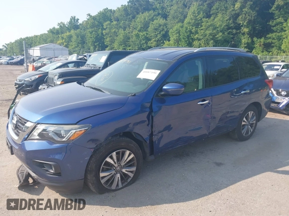 2017 Nissan Pathfinder SV with VIN 5N1DR2MM4HC675341, listed as a IAAI auction lot 40087490 with 95,106 mi miles. Bid and sale history available at carsss.com. Image 21.