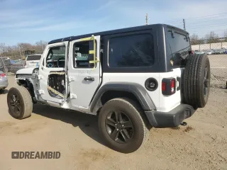 2022 Jeep Wrangler Unlimited Sport with VIN 1C4HJXDN3NW242297, listed as a Copart auction lot 47388715 with 17,098 mi miles and Salvage title. Bid and sale history available at DreamBid. Image 2.