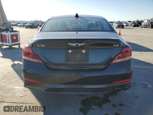 2019 Genesis G70 2.0T Advanced with VIN KMTG64LA0KU037457, listed as a Copart auction lot 86266454 with 126,237 mi miles and Salvage Title. Bid and sale history available at carsss.com. Image 6.