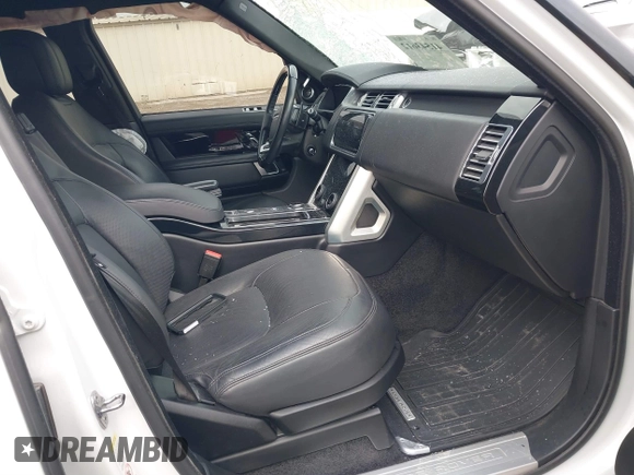 2019 Land Rover Range Rover HSE z VIN SALGS2SVXKA552883, wystawiony jako IAAI lot #41543612 z przebiegiem 66 342 mil mil oraz . Historia ofert i sprzedaży dostępna na DreamBid. Obrazek 5.