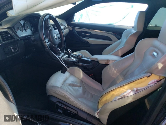 2015 BMW M4 with VIN WBS3R9C5XFK335271, listed as a Copart auction lot 66409263 with 0 mi miles. Bid and sale history available at carsss.com. Image 7.