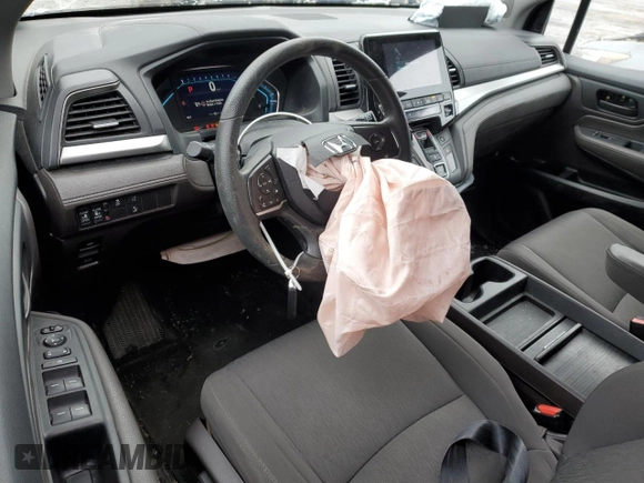 2020 Honda Odyssey EX with VIN 5FNRL6H52LB051555, listed as a Copart auction lot 44584755 with 55,905 mi miles and Salvage Title. Bid and sale history available at DreamBid. Image 8.