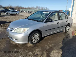 2004 Honda Civic VP with VIN 2HGES16354H619140, listed as a Copart auction lot 49255975 with 80,570 mi miles and Salvage Title. Bid and sale history available at carsss.com. Image 1.