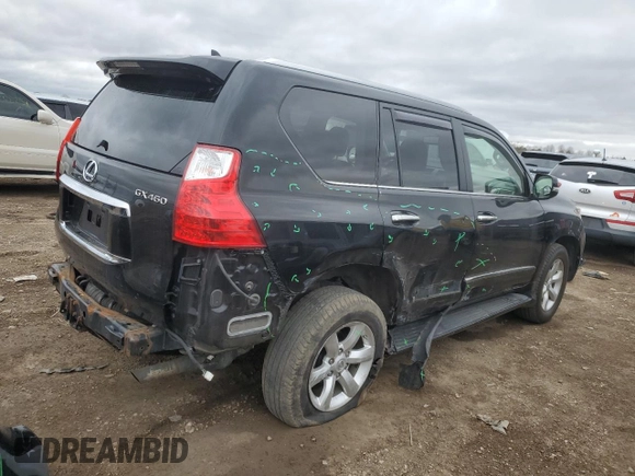 2013 Lexus GX 460 with VIN JTJBM7FX5D5059285, listed as a Copart auction lot 52699125 with 102,884 mi miles and Salvage title. Bid and sale history available at DreamBid. Image 3.