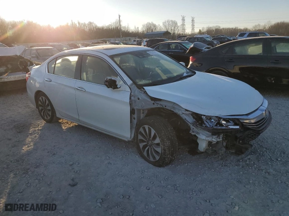 2017 Honda Accord Hybrid EX-L with VIN JHMCR6F51HC009954, listed as a Copart auction lot 89347845 with 185,835 mi miles and Salvage Title. Bid and sale history available at carsss.com. Image 4.