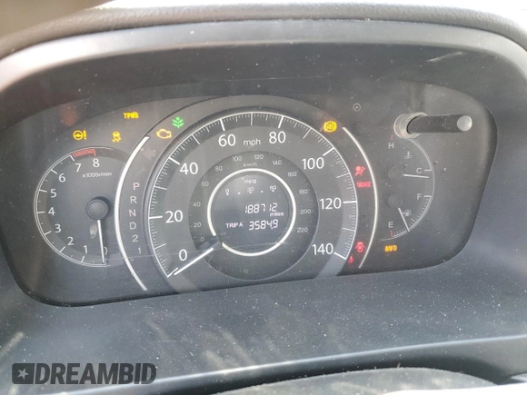 2012 Honda CR-V EX-L with VIN JHLRM4H79CC002291, listed as a Copart auction lot 53256975 with 188,712 mi miles and Salvage Title. Bid and sale history available at carsss.com. Image 9.