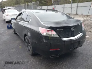 2012 Acura TL Tech Auto with VIN 19UUA9F58CA011897, listed as a IAAI auction lot 40535350 with 213,564 mi miles. Bid and sale history available at carsss.com. Image 3.