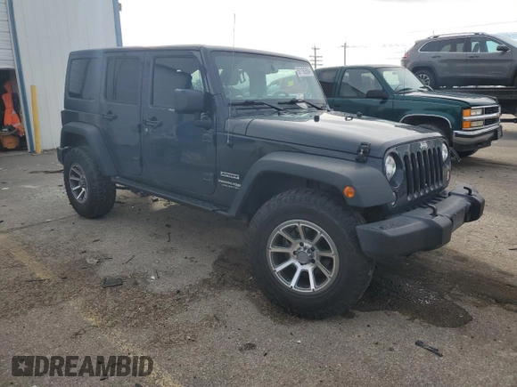 2018 Jeep Wrangler JK Unlimited Sport with VIN 1C4BJWDG0JL834219, listed as a Copart auction lot 87192904 with 77,452 mi miles and Salvage Title. Bid and sale history available at carsss.com. Image 4.