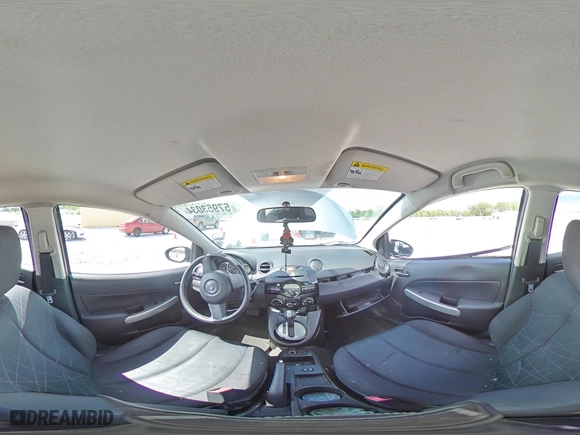 2012 Mazda Mazda2 Sport with VIN JM1DE1KY5C0148273, listed as a Copart auction lot 47045815 with 104,814 mi miles and Salvage Title. Bid and sale history available at carsss.com. Image 13.