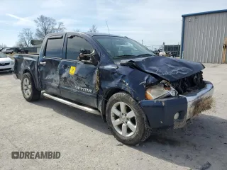 2008 Nissan Titan XE with VIN 1N6BA07D78N351644, listed as a Copart auction lot 46622105 with 130,770 mi miles and Salvage Title. Bid and sale history available at carsss.com. Image 4.