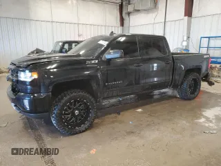 2017 Chevrolet Silverado 1500 LT with VIN 3GCUKREC8HG143224, listed as a Copart auction lot 87178744 with 136,297 mi miles and Salvage Title. Bid and sale history available at DreamBid. Image 1.