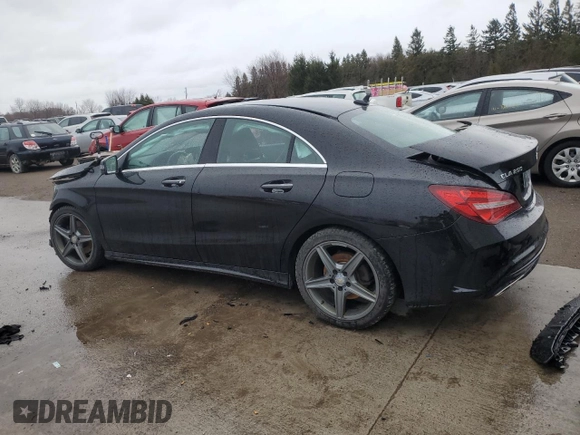 2017 Mercedes-Benz CLA 250 with VIN WDDSJ4GB9HN465868, listed as a Copart auction lot 85603854 with Not Provided miles and Salvage Title. Bid and sale history available at DreamBid. Image 2.