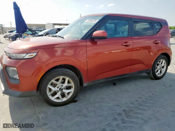 2021 Kia Soul LX with VIN KNDJ23AU6M7769990, listed as a Copart auction lot 53345575 with 80,937 mi miles and Salvage Title. Bid and sale history available at carsss.com. Image 1.