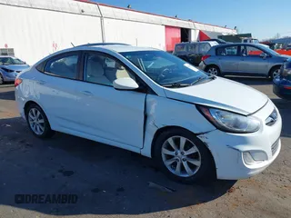 2012 Hyundai Accent GLS with VIN KMHCU4AE3CU246908, listed as a IAAI auction lot 41696958 with 175,164 mi miles. Bid and sale history available at carsss.com. Image 6.