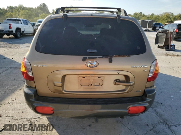 2003 Hyundai Santa Fe GLS with VIN KM8SC73D83U346636, listed as a Copart auction lot 72293674 with 147,520 mi miles and Salvage Title. Bid and sale history available at carsss.com. Image 6.