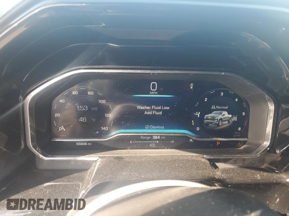 2023 Chevrolet Silverado 1500 RST with VIN 1GCUDEE87PZ198647, listed as a Copart auction lot 42181405 with 55,906 mi miles and Salvage Title. Bid and sale history available at DreamBid. Image 9.