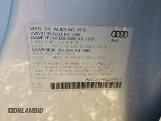 2016 Audi Q5 Premium Plus with VIN WA1L2AFP0GA030437, listed as a Copart auction lot 82995804 with 98,441 mi miles and Salvage Title. Bid and sale history available at carsss.com. Image 12.