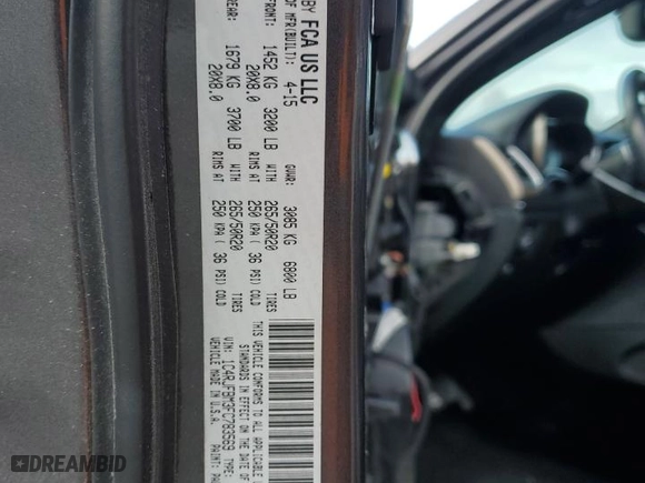 2015 Jeep Grand Cherokee Limited with VIN 1C4RJFBM3FC783569, listed as a Copart auction lot 44532275 with 0 mi miles and Salvage Title. Bid and sale history available at carsss.com. Image 13.