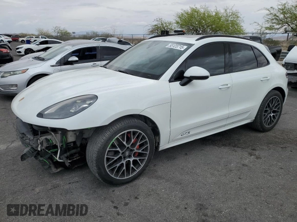 2017 Porsche Macan GTS with VIN WP1AG2A57HLB51772, listed as a Copart auction lot 55123715 with 130,576 mi miles and Salvage title. Bid and sale history available at DreamBid. Image 1.