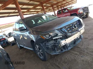 2017 Nissan Pathfinder SV z VIN 5N1DR2MN2HC602106, wystawiony jako IAAI lot #42673508 z przebiegiem 119 933 mil mil oraz . Historia ofert i sprzedaży dostępna na DreamBid. Obrazek 1.