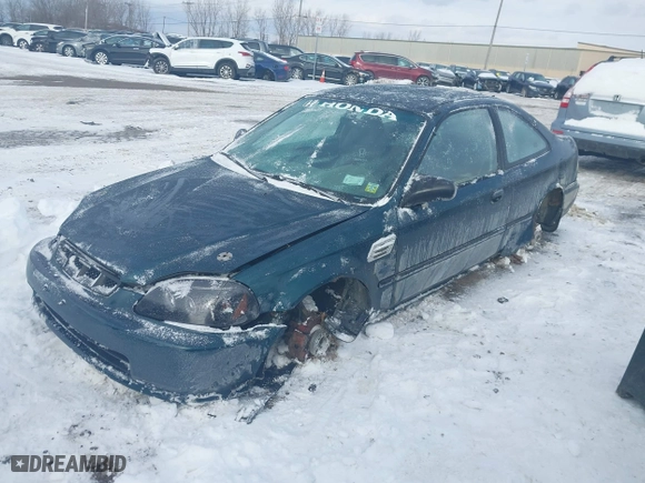 1997 Honda Civic DX with VIN 1HGEJ6223VL099800, listed as a IAAI auction lot 41315675 with 181,661 mi miles. Bid and sale history available at carsss.com. Image 2.