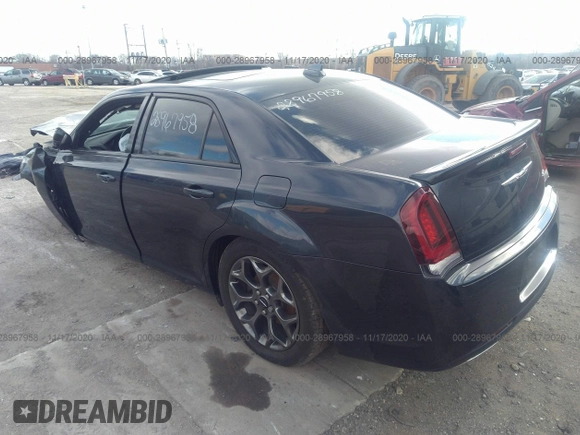 2017 Chrysler 300 S with VIN 2C3CCAGG8HH534825, listed as a IAAI auction lot 28967958 with 33,377 mi miles and . Bid and sale history available at carsss.com. Image 3.