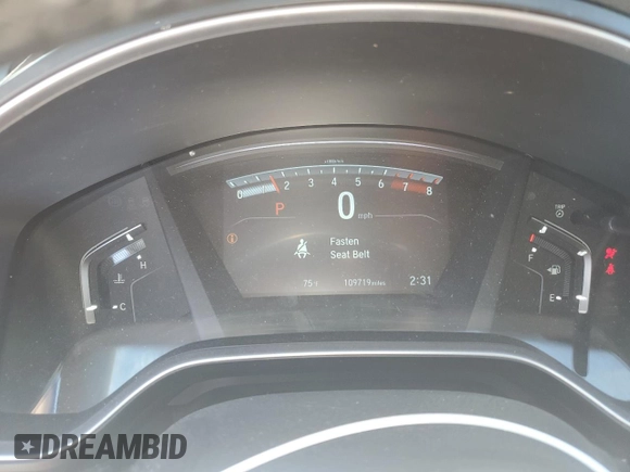2018 Honda CR-V EX-L with VIN 5J6RW2H86JL004561, listed as a Copart auction lot 47167965 with 109,719 mi miles and Salvage Title. Bid and sale history available at carsss.com. Image 9.
