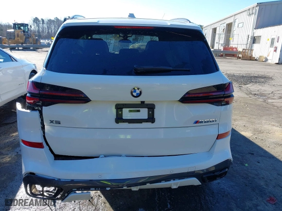 2025 BMW X5 M60i with VIN 5UX33EU09S9X35021, listed as a IAAI auction lot 41376790 with 1 mi miles. Bid and sale history available at carsss.com. Image 15.