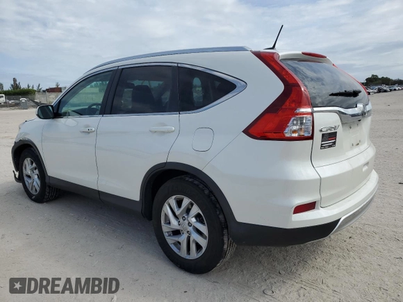 2015 Honda CR-V EX-L with VIN 5J6RM4H75FL040998, listed as a Copart auction lot 45461775 with 124,453 mi miles and Salvage Title. Bid and sale history available at carsss.com. Image 2.
