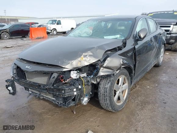 2014 Kia Optima LX with VIN 5XXGM4A74EG333099, listed as a IAAI auction lot 41575804 with 106,674 mi miles. Bid and sale history available at carsss.com. Image 18.
