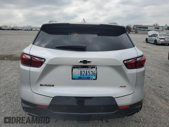 2019 Chevrolet Blazer RS with VIN 3GNKBERS4KS677169, listed as a Copart auction lot 52963595 with 112,059 mi miles and Salvage title. Bid and sale history available at DreamBid. Image 6.