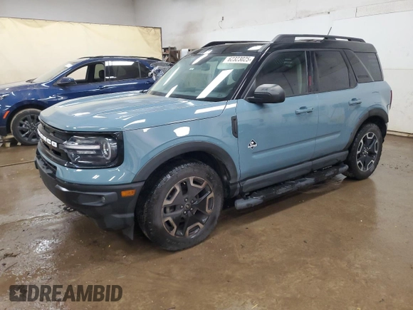 2021 Ford Bronco Sport Outer Banks with VIN 3FMCR9C69MRB27077, listed as a Copart auction lot 62323025 with 39,818 mi miles and Salvage title. Bid and sale history available at DreamBid. Image 1.