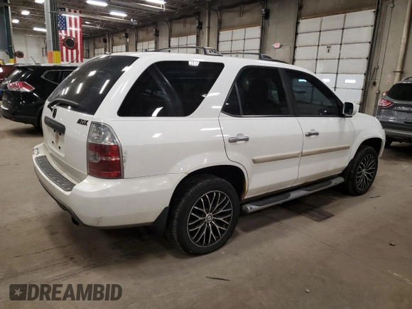 2004 Acura MDX Touring Pkg with VIN 2HNYD18654H515397, listed as a Copart auction lot 49633225 with 212,400 mi miles and Salvage Title. Bid and sale history available at carsss.com. Image 3.