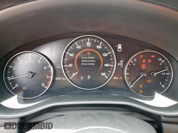 2020 Mazda 3 with VIN JM1BPALM3L1161384, listed as a Copart auction lot 55937155 with 89,812 mi miles and Salvage title. Bid and sale history available at DreamBid. Image 9.