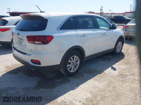 2019 Kia Sorento S V6 with VIN 5XYPG4A50KG565227, listed as a IAAI auction lot 42042549 with 1,234 mi miles. Bid and sale history available at carsss.com. Image 4.